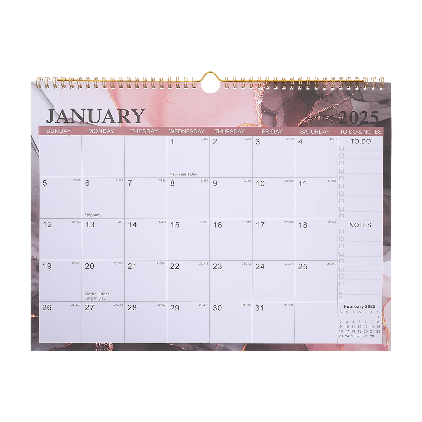 

2025 Wall Calendar Large Flip for Classroom Refrigerator Monthly Yearly Social Media