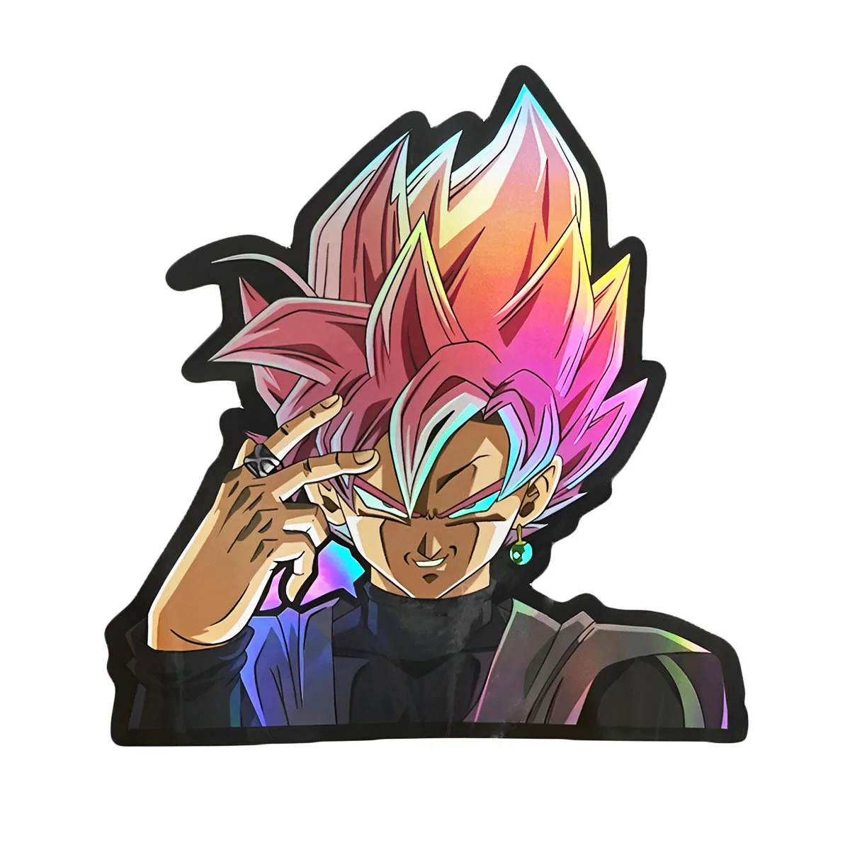 Cartoon Holographic Anime Laser Stickers Motorcycle Anime Lenticular Car Window Sticker For Laptop Hot (25 designs)