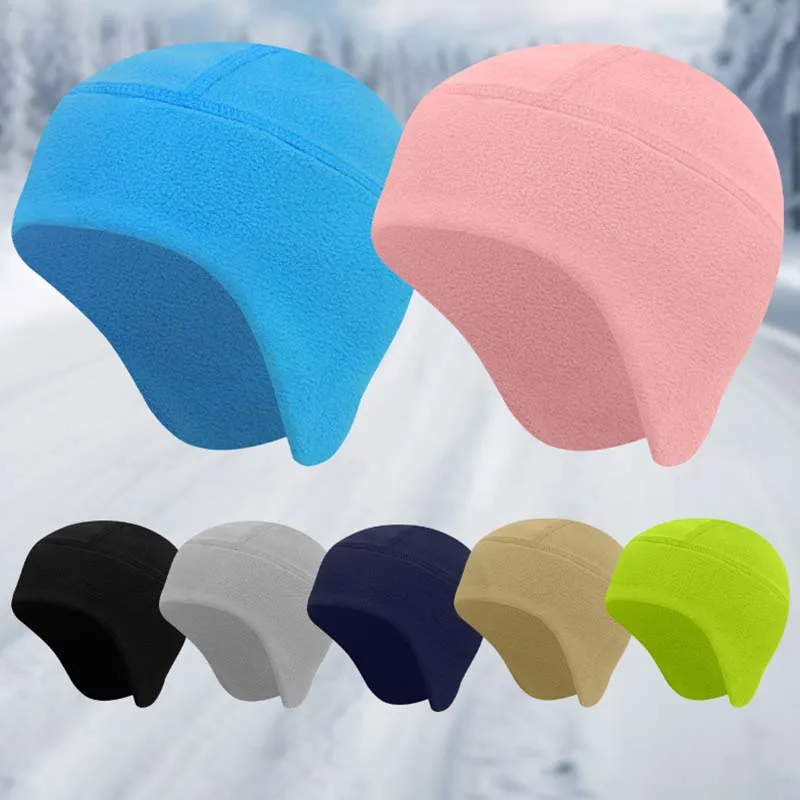 Outdoor Sports New Cycling Warm Hat Autumn And Winter Double-Padded Cold-Proof Ear Protection Hat Skiing Helmet Lining Cap