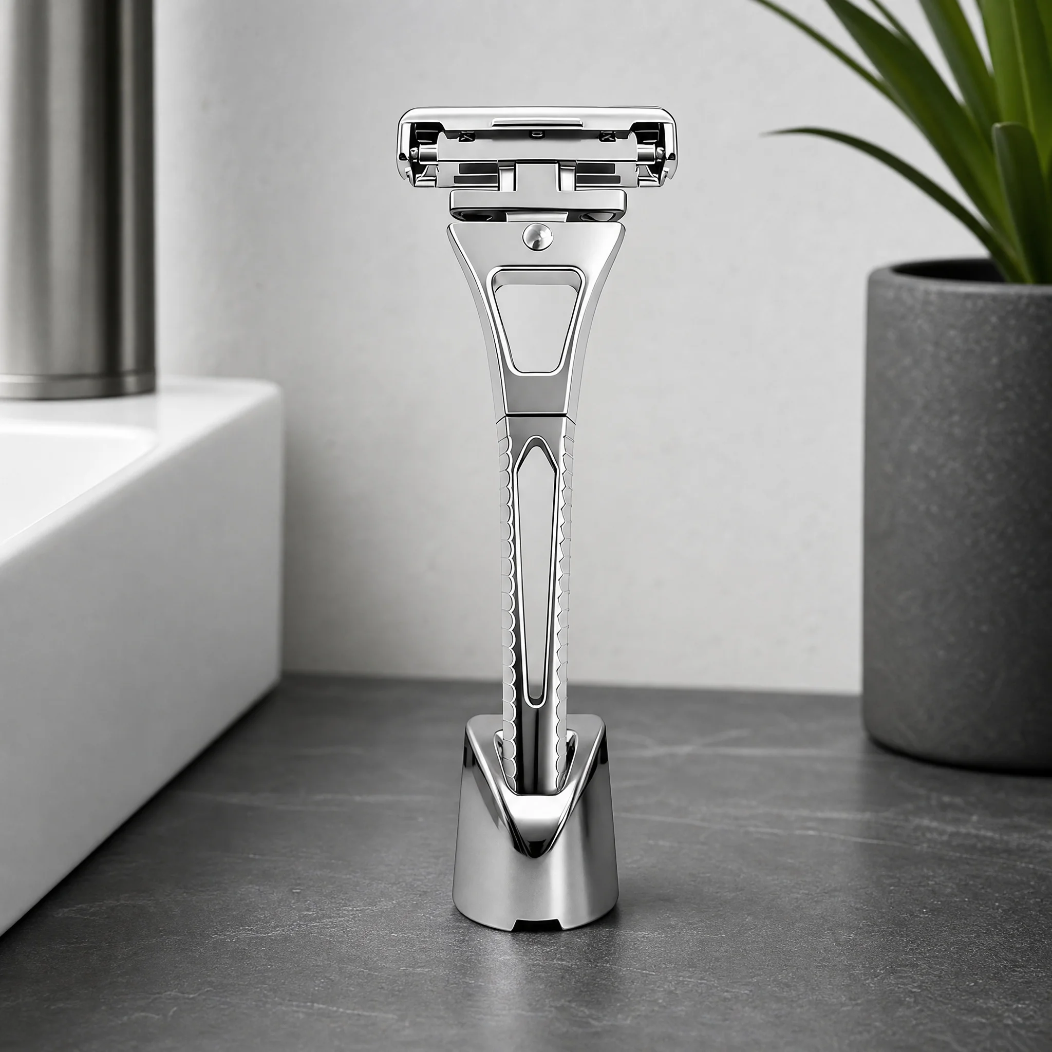 4중날 하프 블레이드 DE 안전 면도기 |   자석의  - Safety Razor Handle 리뷰 및 가격