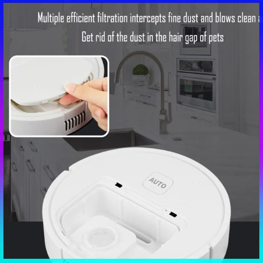 Quiet Cleaning Sweeper Robot 75 Min Runtime Automatic Cleaning Sweeping Machine USB Rechargeable for Pet Hair Carpets and Floors
