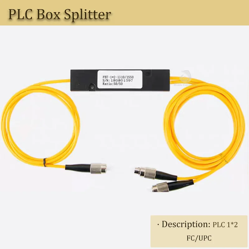 Fiber Optic Box Splitter FC/UPC Round Head Telecom Grade Wavelength Transmission Fiber Optic Box Splitter