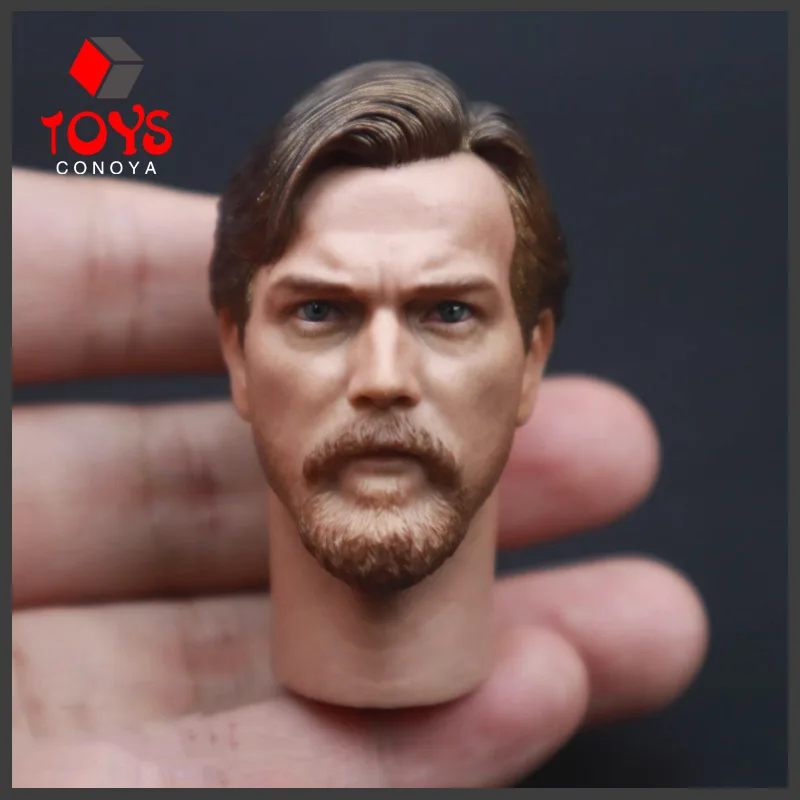 In Stock 1/6 Scale Ewan McGregor Head Sculpt Model PVC Male Head Carving Model Fit 12