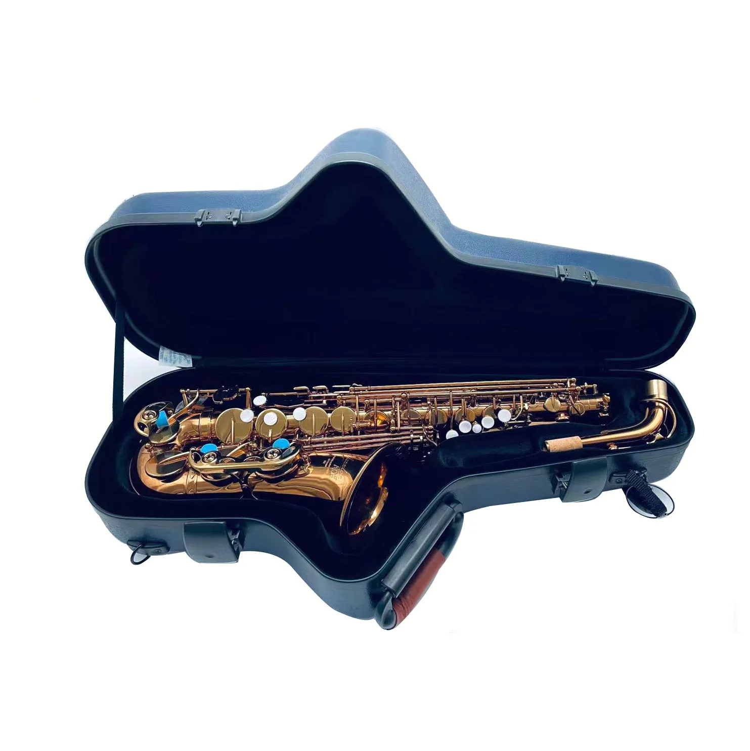 Multiple Styles Alto Saxophone Hard Case Shock‑Resistant Water‑Resistant PC ABS With Accessory Compartment And Shoulder Strap