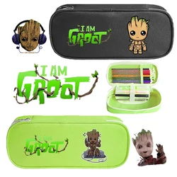 Disney Marvel Groot astuccio per studenti film Cartoon Print Pen Bag bambini Go School cancelleria borsa portaoggetti portatile regalo per bambini