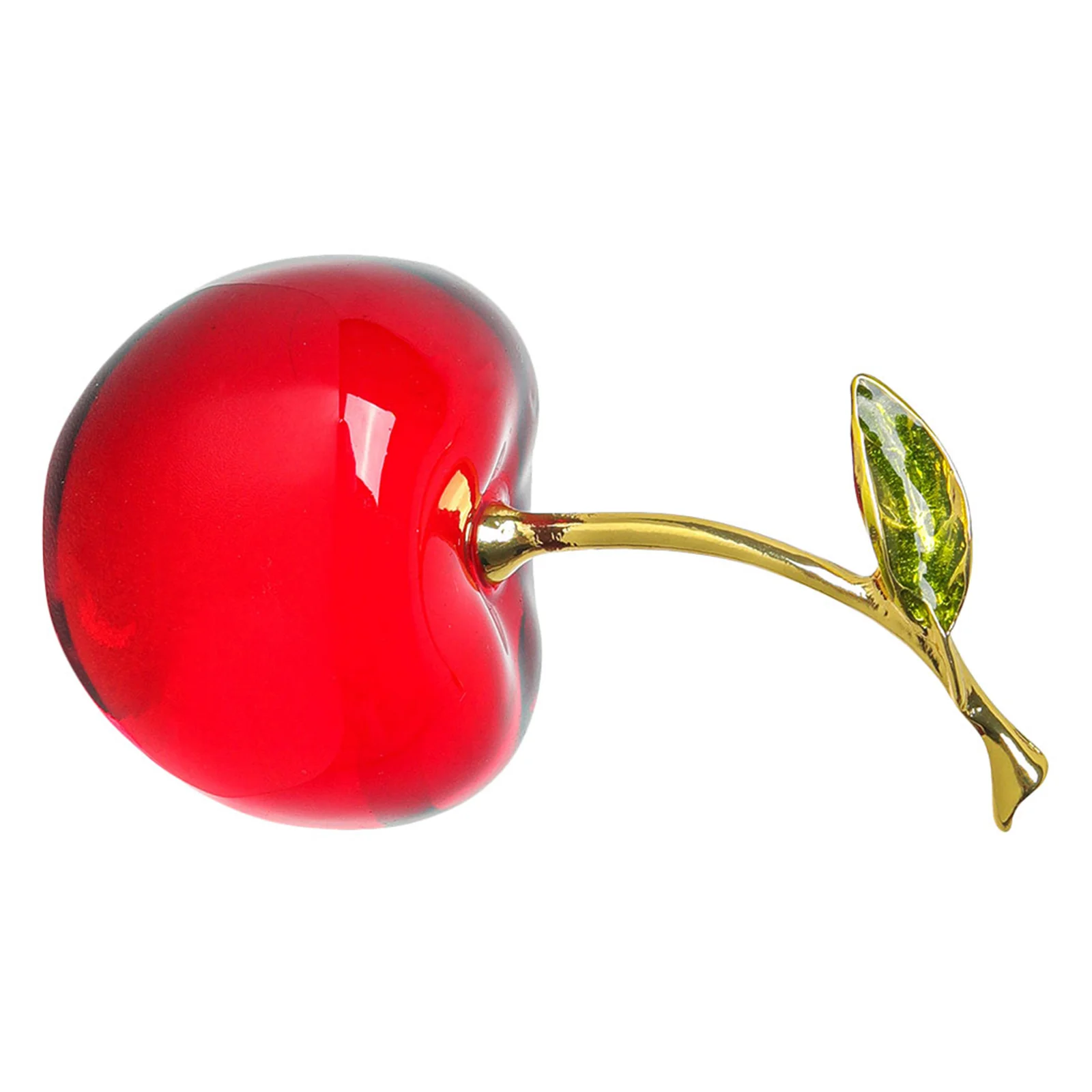 

Crystal Cherry Decor for Desktop Use Delicate Compact Cherry Ornament for Indoor Outdoor Micro Landscaping Decoration