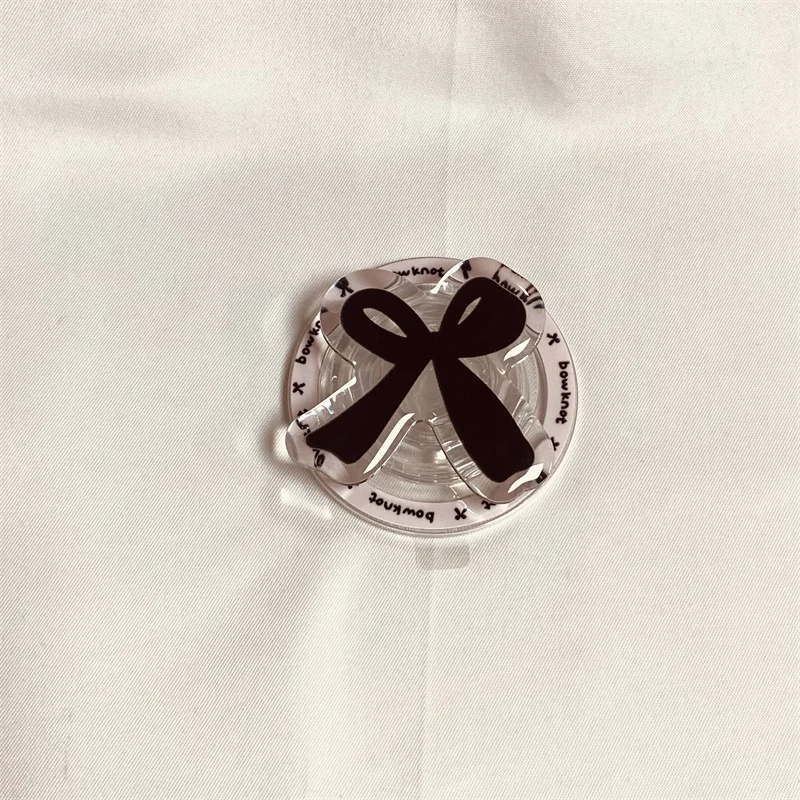 Bow Shaped Magnetic Bracket Cute Phone Airbag Back Sticker Strong Suction Magsafe Desktop Support Bracket