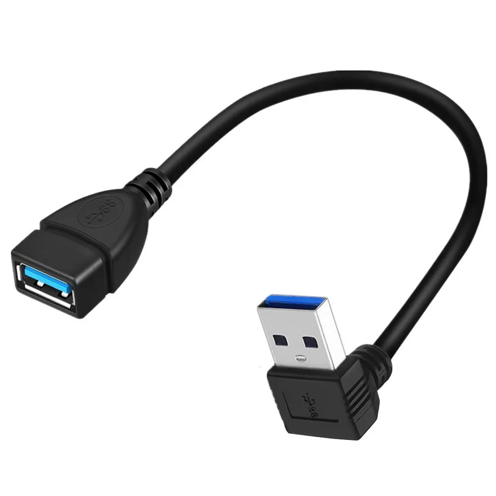 USB3.0 Direction Elbow extension cable,up down Angle 90° male to female extension cable suitable for USB3.0 device port