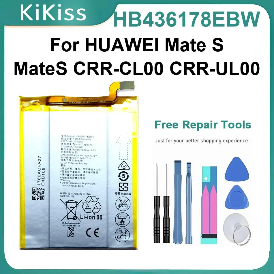 

Аккумулятор для мобильного телефона HB436178EBW для HUAWEI Mate S Mates CRR-CL00 CRR-UL00, новые батареи