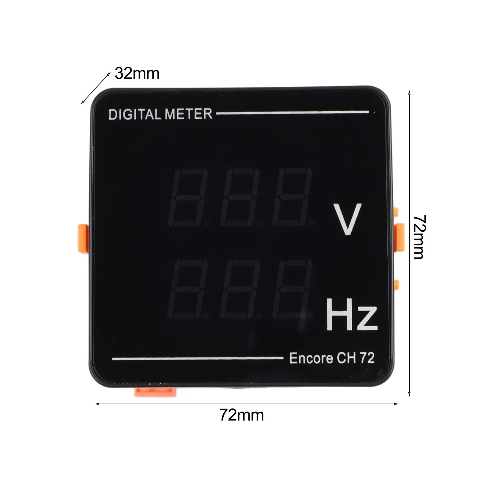 LED Three Screen Digital Voltmeter Ammeter Frequency Meter AC 50-500V 0-120A 10-99.9Hz Industrial Panel Tester For Power Monitor