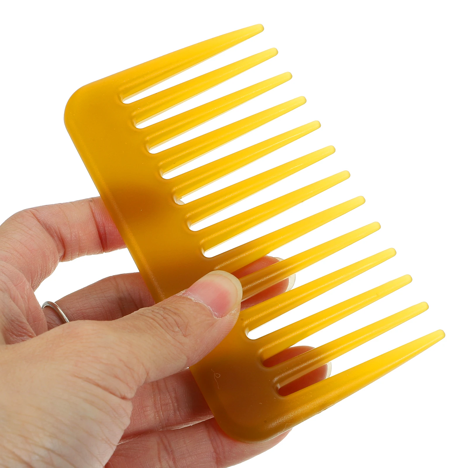 

Large Tooth Hair Hair Device Styling Detangling Tool Wide Tooth Plastic Travel Combs Compact Portable Household Use
