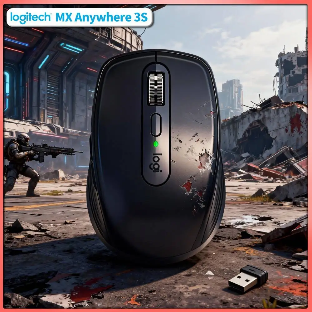 Premium MX Anywhere 3S - 8000 DPI, MagSpeed Scroll, Anti-Slip, Ideal for Sports Store Owner & Desk Setup Work