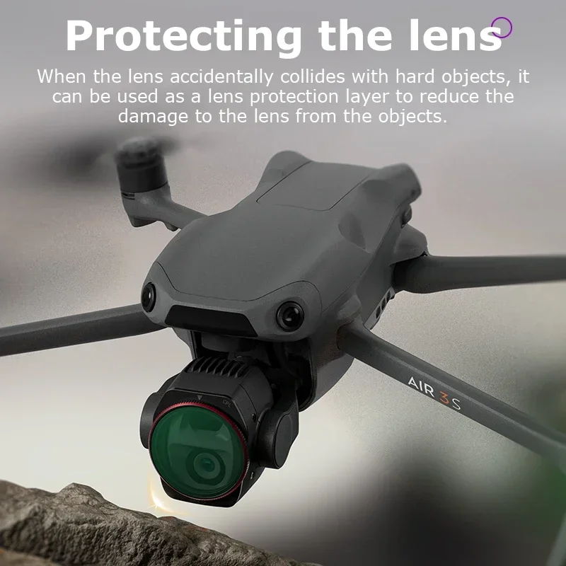 Filtros de lente de cámara de acción para DJI Air 3S, accesorios CPL UV, filtro nocturno Natural, filtros con Clip de aleación de aluminio, Protector de lente