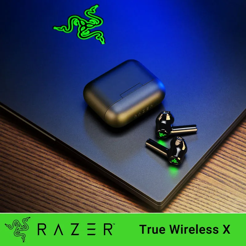 Razer Hammerhead True X Wireless Gaming Earbuds Low Latency Bluetooth 5.2 TWS Black Smart Touch Sport Headphone Earbuds