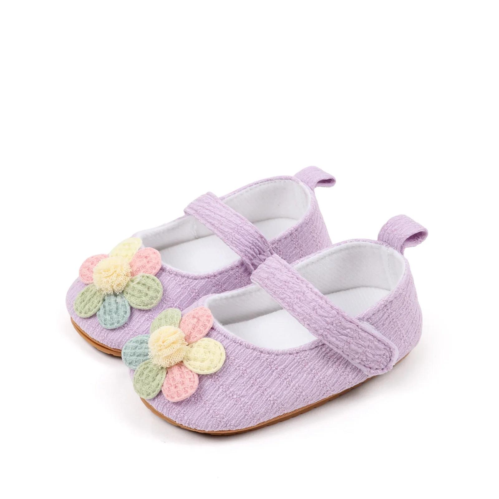 

0-18months Baby Girl Mary Jane Shoes with Flower Non-slip Soft Sole Walking Shoes for infant girls Cute Princess Shoes