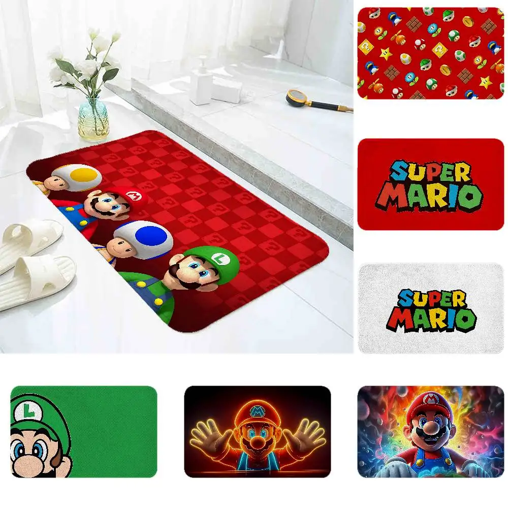 

Gamer Desk Mat Super M-mario Floor Mat Living Room Rug For Bedroom Welcome Mat Outdoor Rug