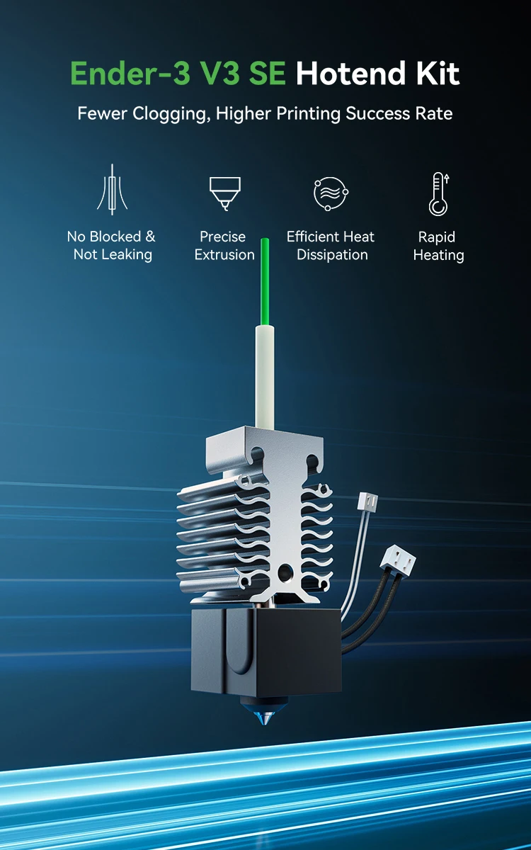 Copper Alloy Nozzle 0.4mm & 0.6mm for Ender-3 V3 SE