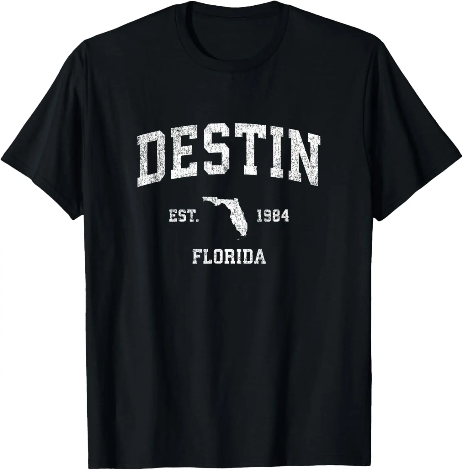 Destin Florida FL Vintage Athletic Sports Design T-Shirt