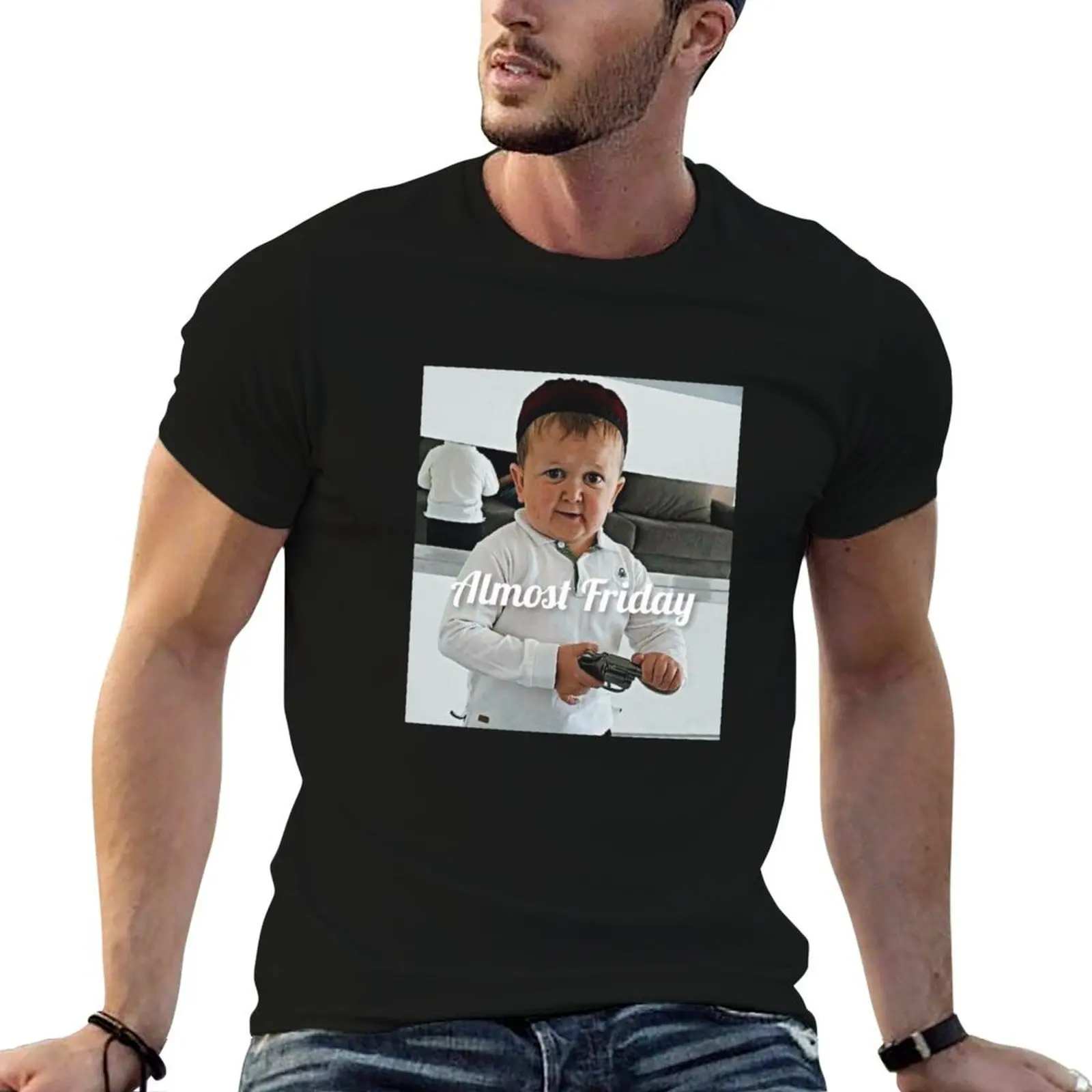 

Almost friday hasbulla T-Shirt man t shirt summer cotton t shirt man T-Shirt