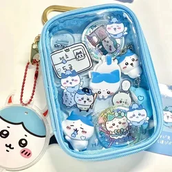 Chiikawa Schmuck Veranstalter transparente Aufbewahrung sbox Beutel Mystery Box Plastik box niedliche Puppen tasche mit Schlüssel bund staub dicht Fall