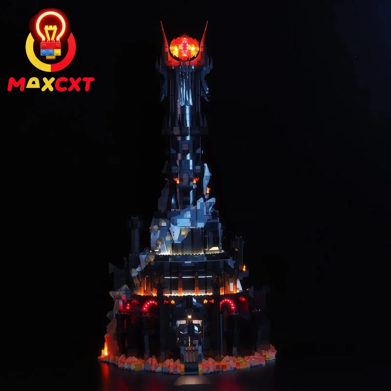 MAXCXT LED Light Set For LEGO 10333 Lord of the Rings: Barad Dur Sauron Dark Tower Castle DIY Decorative Lamp