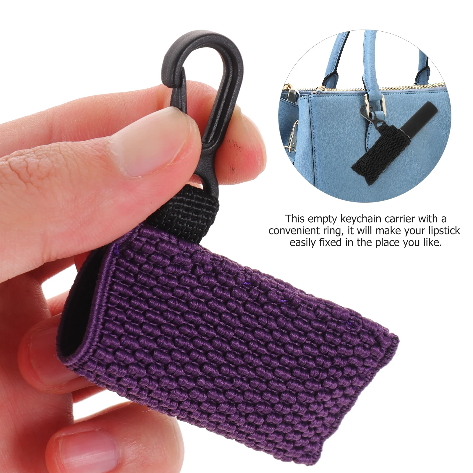 Soporte para bálsamo labial, llavero con Clip en mangas de lápiz labial, funda protectora portátil para mochila, bolsa de gimnasio, uso en cochecito, 3 uds.