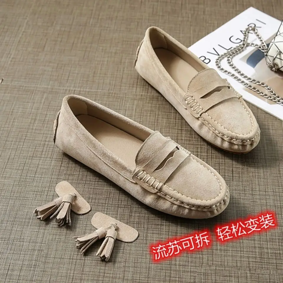 In 2022, Chinese Brand High-Quality Women Shoes Real Enuine Leather Loafers Shoes And Fashionable And Comfortable Shoes