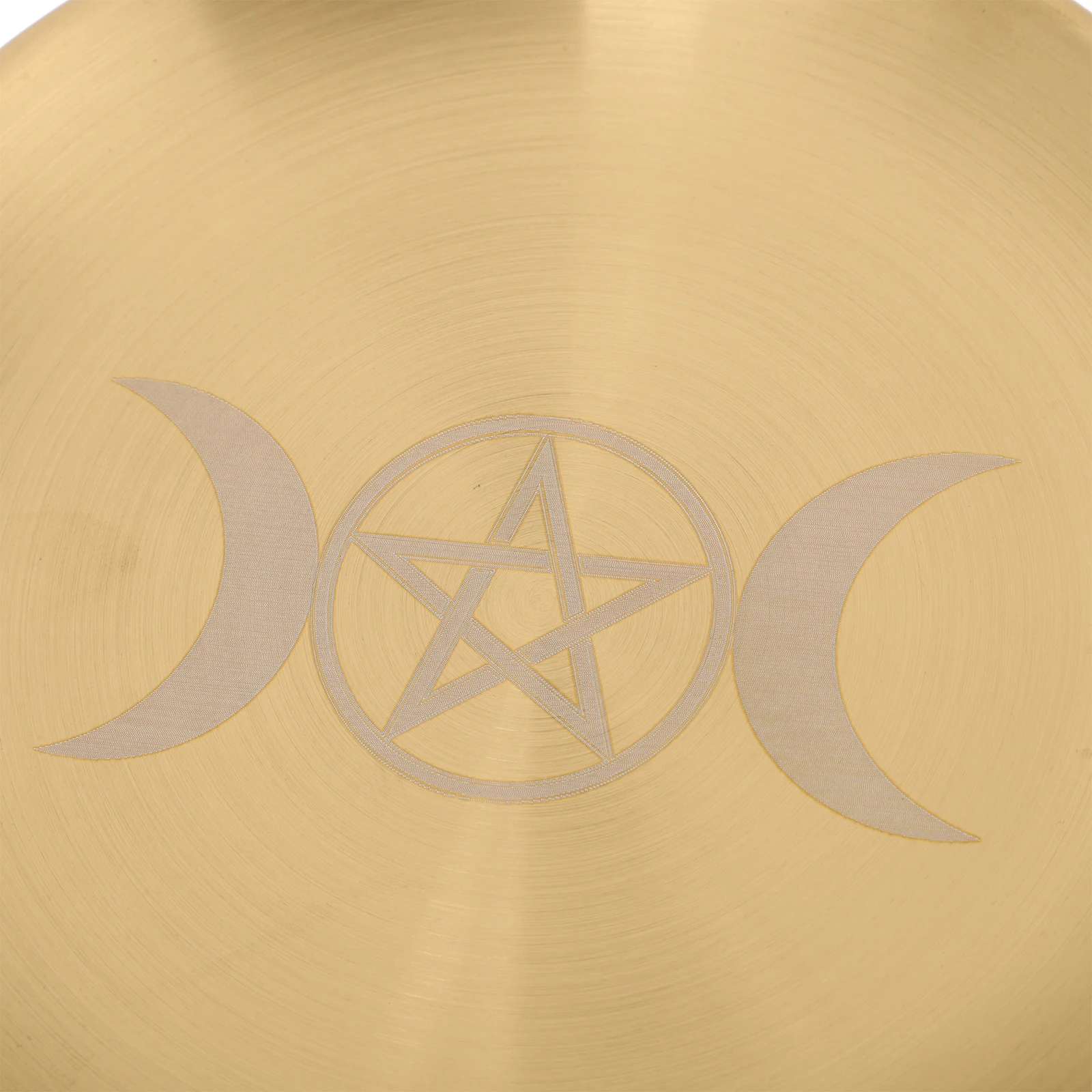 

Three Phase Moon Gold Plate Pentagram Altar Tray for Ritual Witchcraft Decorative Copper Storage Organizer Holder