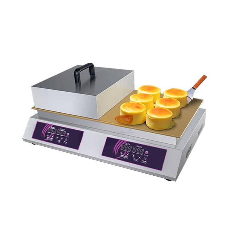 

Bakery Souffle Pancake Machine, Digital Snacking Machine Double Head Souffle Making Machine