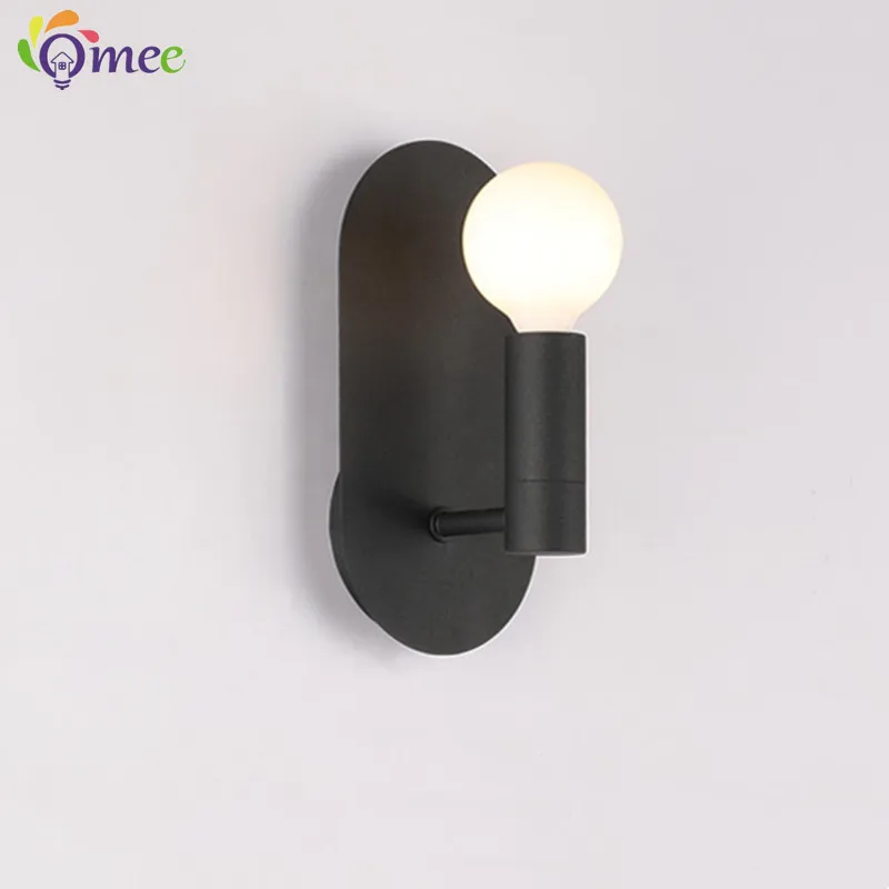 

Candle Sconces Wall Lamp Modern Style Wall Light Doorway Black/White for Bedside Bedroom Foyer Lights Corridor sconce AC90-220V