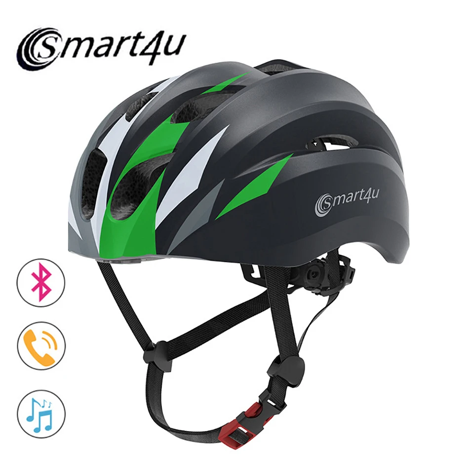 Smart4u SH20 Cycling Helmet Integral Wireless Bluetooth Electric Scooter MTB Bike Helmets For Road Bicycle Helmat Accessories