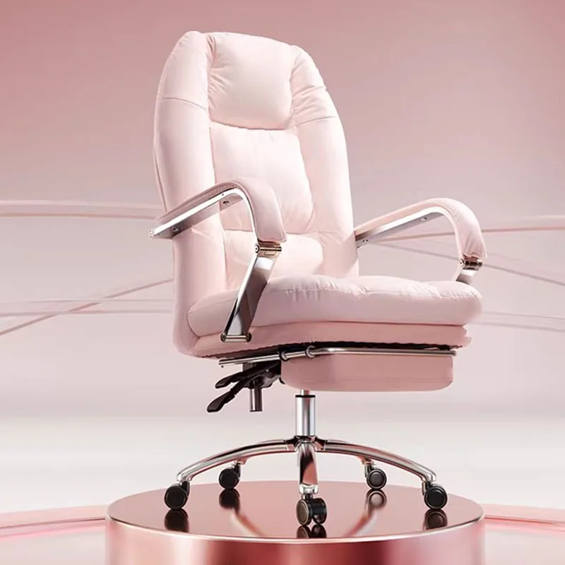 

Скандинавское комфортное офисное кресло: эргономичное, роскошное, дизайнерское, с колесиками, спинкой, для дома и офиса (Silla Oficina)