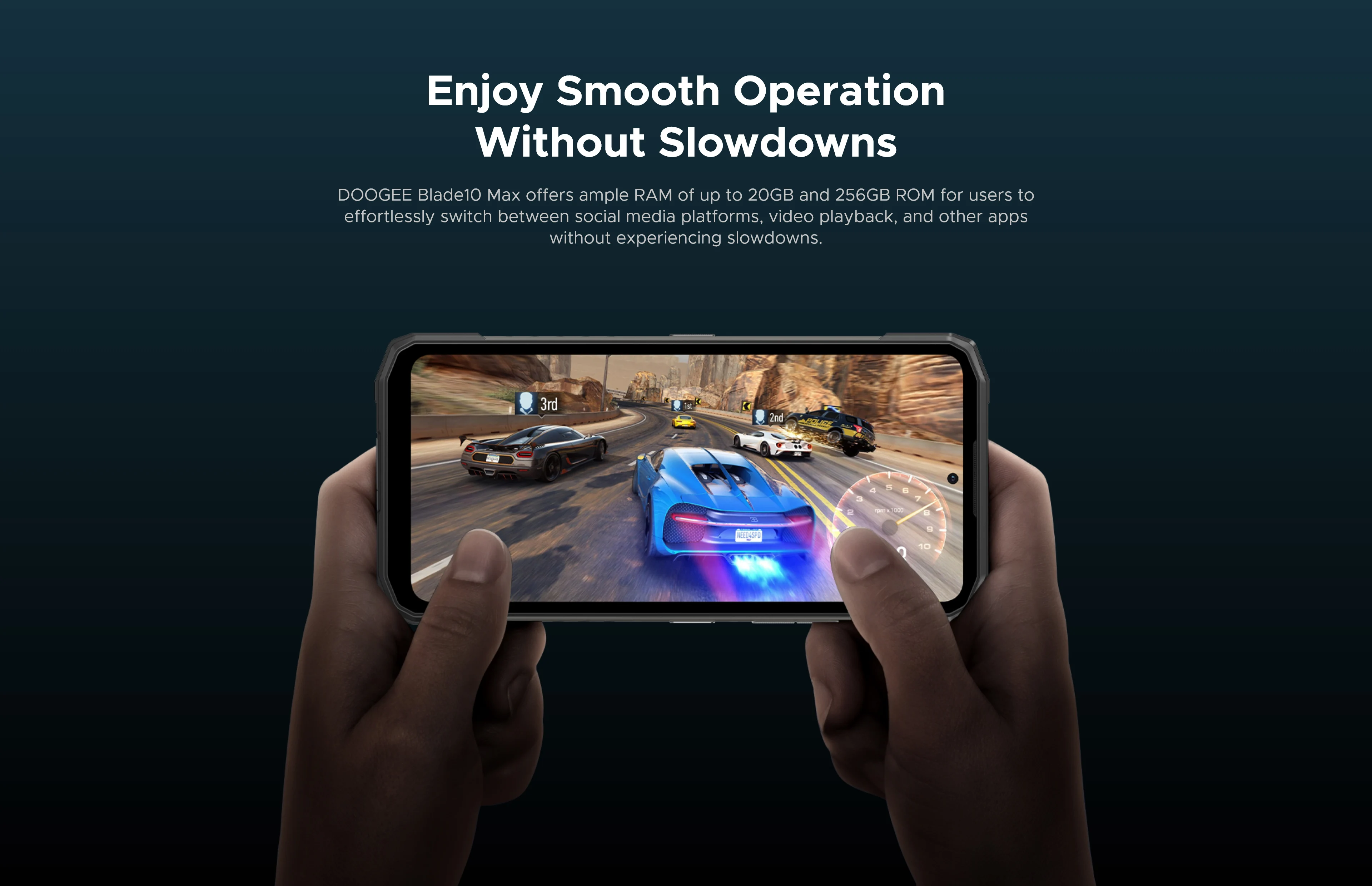 Doogee blade10 max telefone robusto 6.56 "90hz display ips 8gb 256gb 1.54" display traseiro 50mp ai câmera principal 10300mah 18w carga