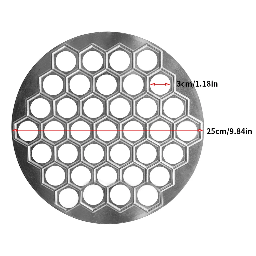 

Dumpling Mould 37 Holes DIY Sturdy Mold Alloy Bakeware Accessories Reusable Baking Tools Restaurant Machine Gadget