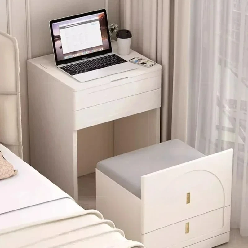 

Luxury Vanity Mirror Dressing Table with Nightstands - Elegant Makeup Storage and Stylish Tavolo Da Trucco Furniture