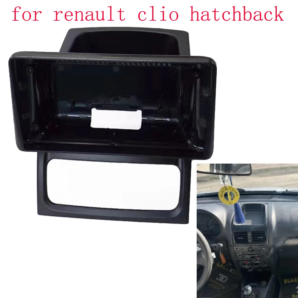 9 Inch For renault clio hatchback Car Radio Android MP5 Player Manual Casing Frame 2 Din Head Unit Fascia Stereo Dash Cover Trim