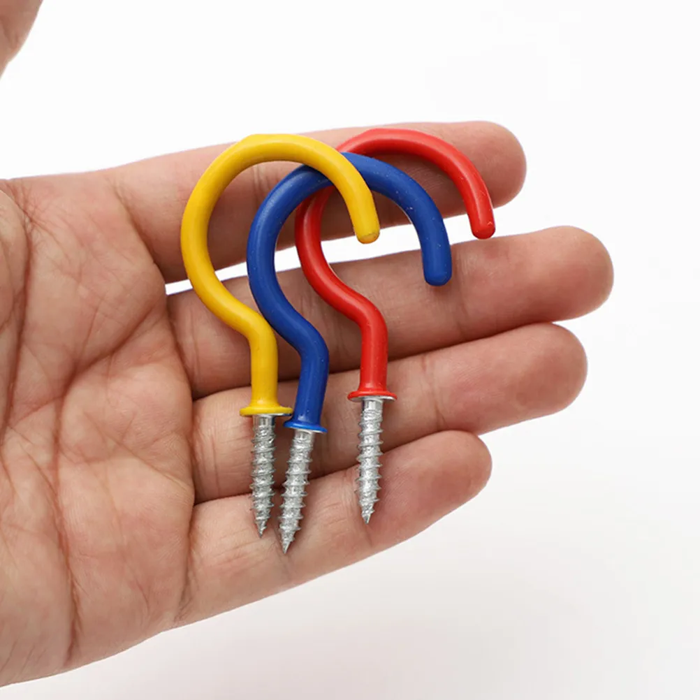 24Pcs Heavy Duty Aluminum Alloy Ceiling Hooks Wall Mount Screw Hook Hangers for Garden Balcony Garage Decor Hanging Plants