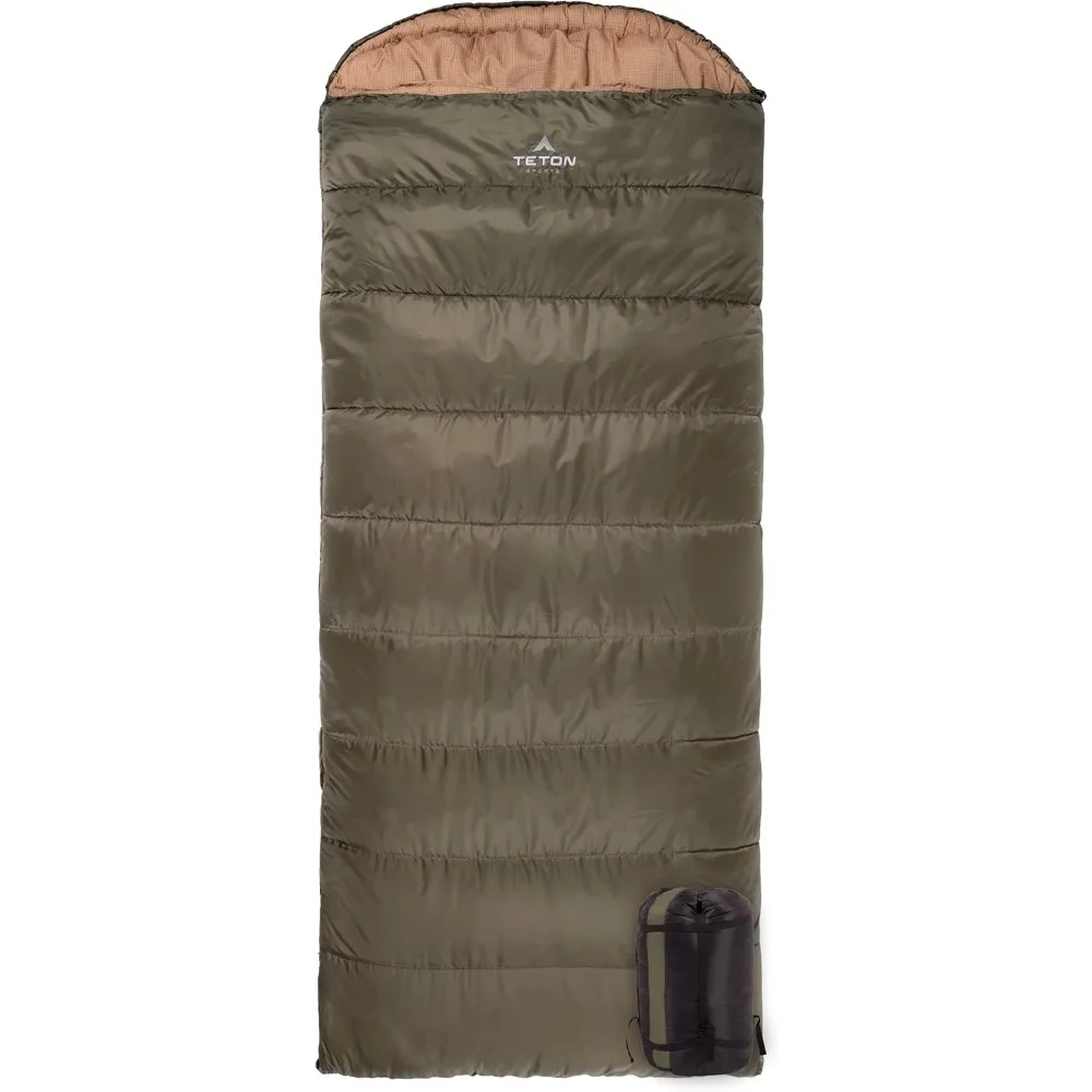 Teton celsius xl, -25f, 20f, sacos de dormir de 0f grados, saco de dormir cálido para todo tipo de clima para adultos y niños, temporada de camping, compres