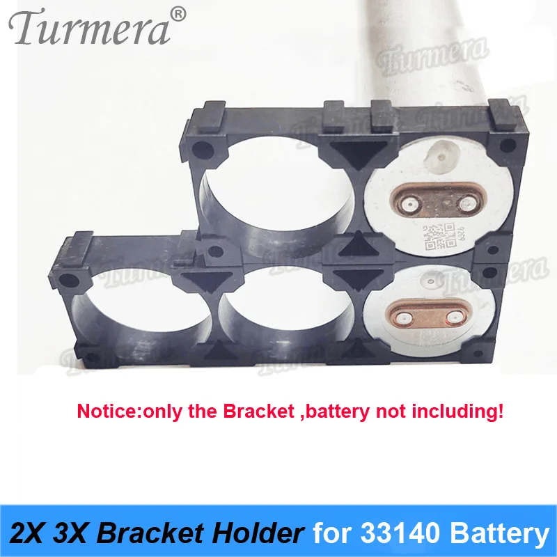 Turmera 2X 3X Bracket Holder for 3.2V 33140 Lifepo4 Battery Safe Anti Vibration Plastic Case Assembled in Battery Pack Use 10PCS