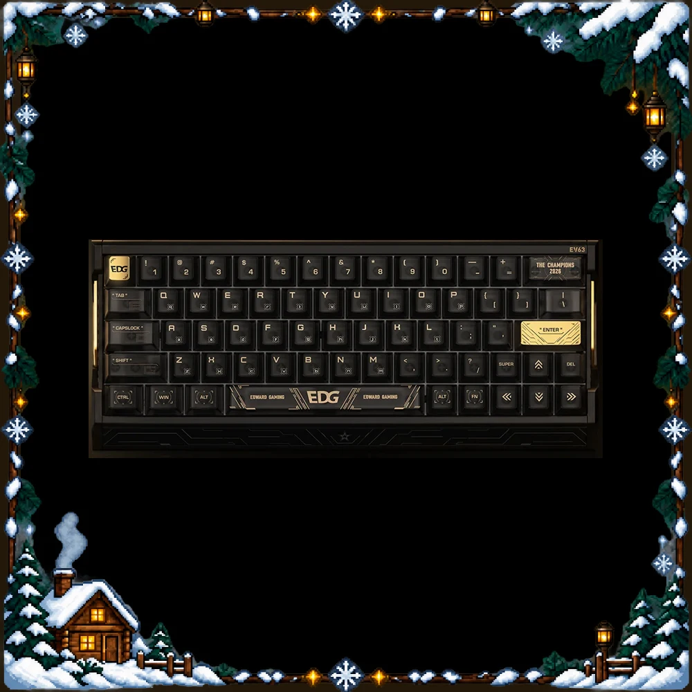 IQUNIX EV63 EDG Magnetic Switch Gaming Keyboard 64 Keys Wired Aluminum Hall Effect Keyboard for PC Competitive Gaming