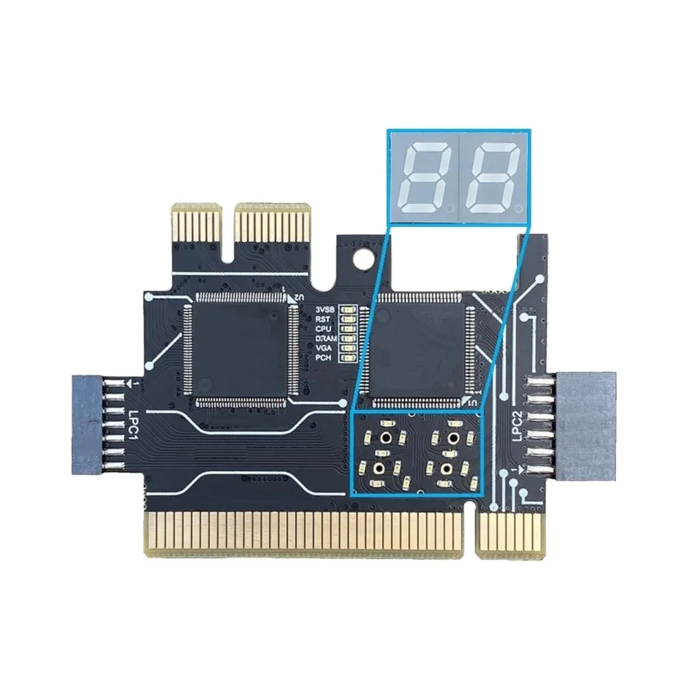 1pc TL631 PRO PCI Express Diagnostic Card For Desktop Laptop Computer Mainboard Supply HDD Debugging Tester