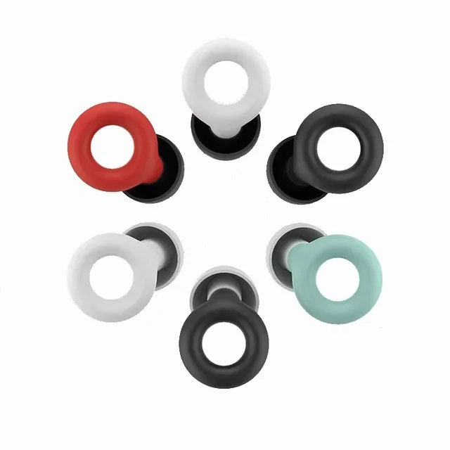 Noise Cancelling Earplugs Silicone Soft Reusable Waterproof For Sleeping Swimming Study Snoring Travel 5