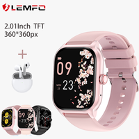 LEMFO LT10 Smart Watch 2024 Men 2.01'' Screen Bluetooth Dial Call Watch For Women Sport Fitness Tracker Bracelet Smartwatch Gift