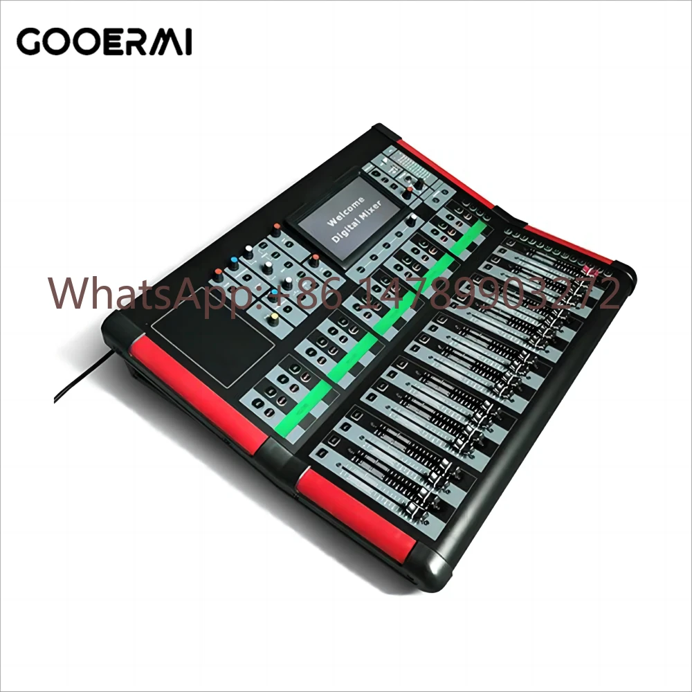 Gooermi Professional D Series 16 Channel Digital Audio Mixer Sound Board Console Studio Recording for Computer