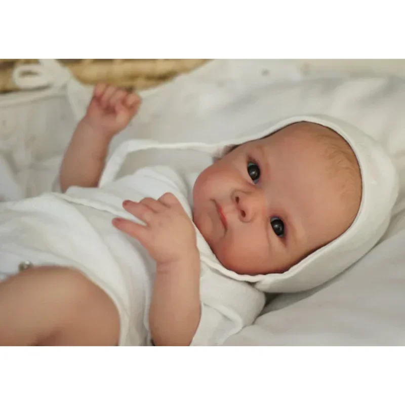 18 inch Bettie stoffen lichaam/volledig vinyllichaam al klaar verf levensechte herboren pop 3D-huid met zichtbare aderen handteken haar