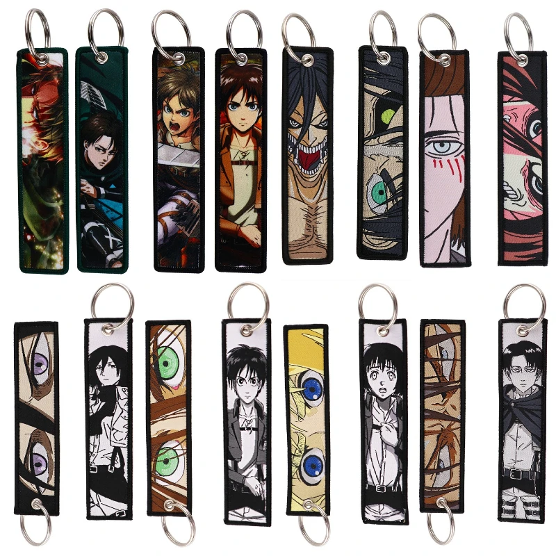 

Японский комикс «Атака Титанов»: Двусторонний брелок-подвеска для рюкзака/чемодана, детская игрушка, подарок на день рождения