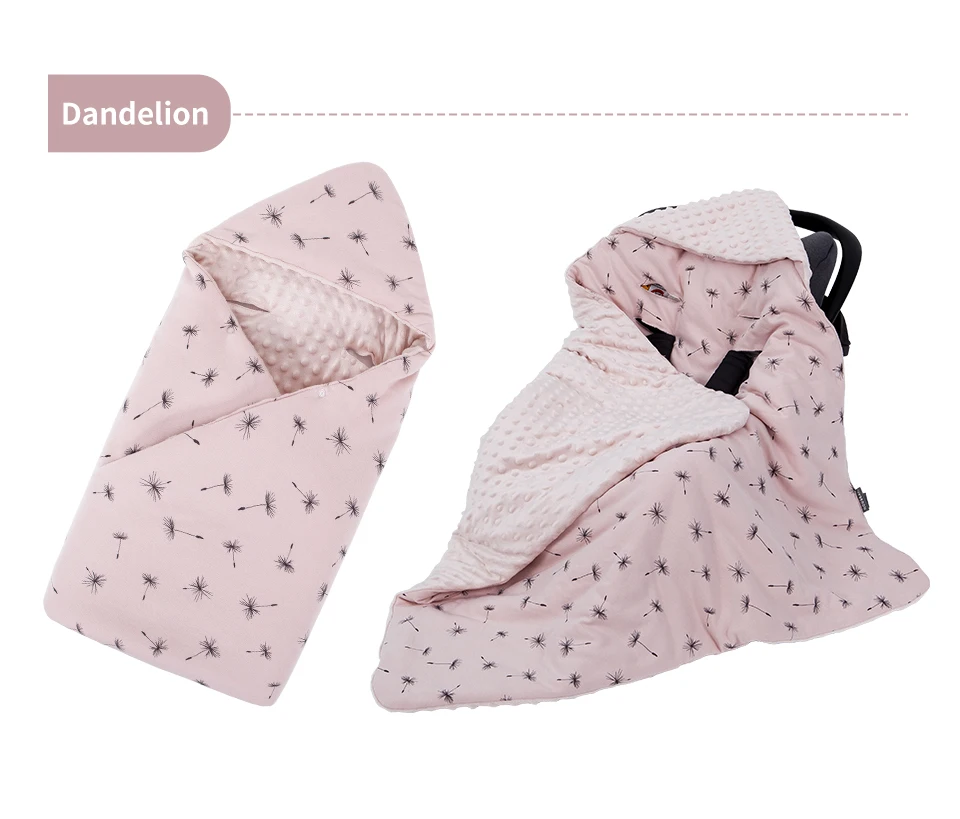 Babydecke für Neugeborene mit Kapuze, winddicht, draußen gehen, warm, tragbar, Wickeltuch im Korb, Baby-Auto-Sicherheitssitze für 0–3 Monate – Detail 1