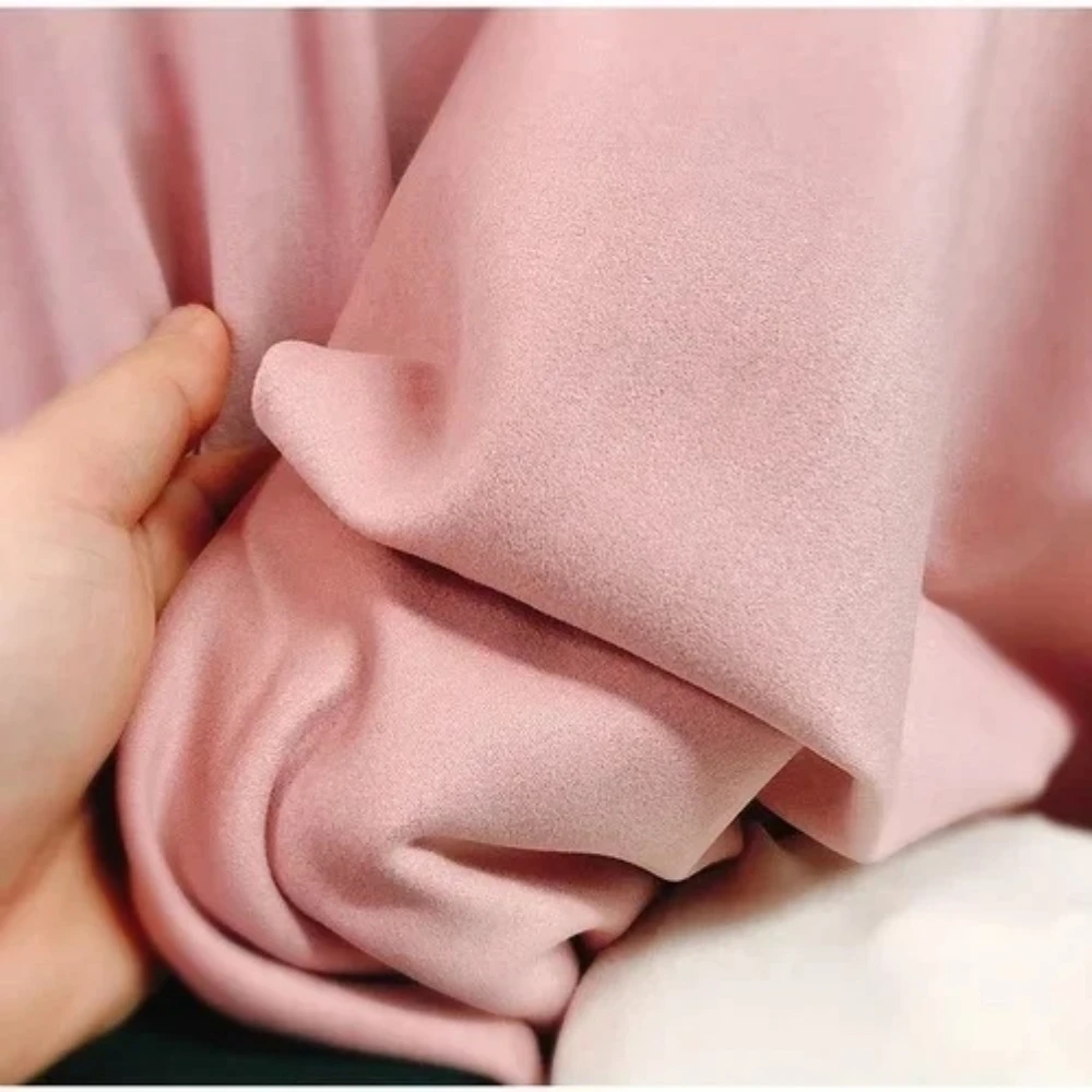 

Australian Velvet Fabric Double Sided Knitted Thickened Warm for Clothing Winter Solid Color Diy Sewing By The Meter Material