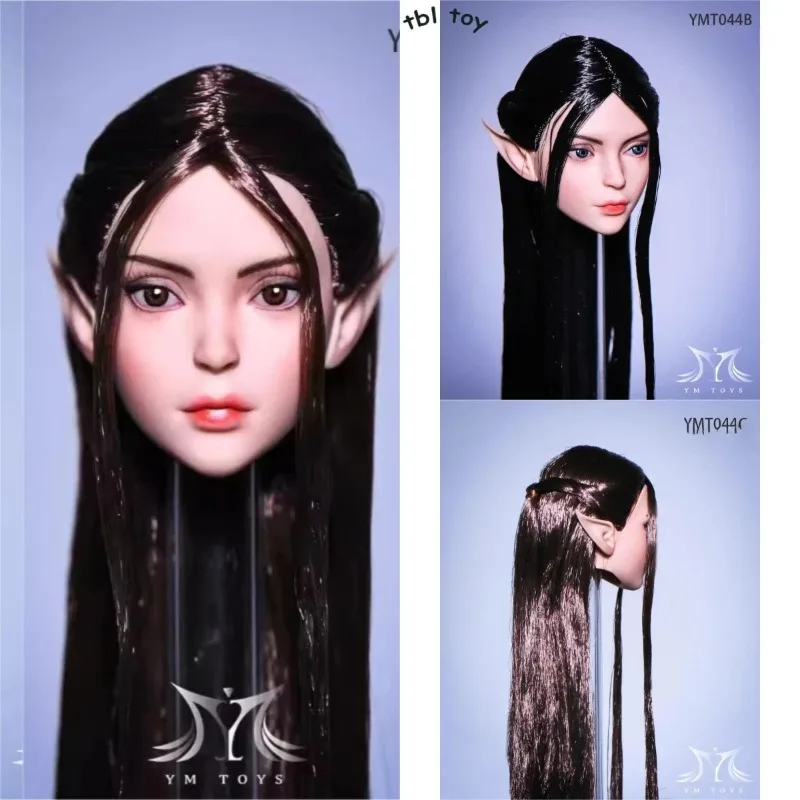 

YMTOYS YMT044 1/6 Scale Female Head Sculpt with Elf Ears Long Hair Model for 12 Inch Soldier PH TBL Action Figures Body