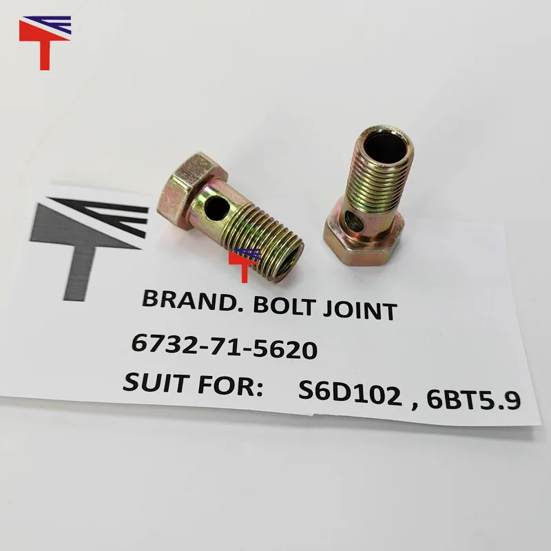 

Hollow screw 6732-71-5620 for construction machinery S6D102 6BT5.9 engine parts